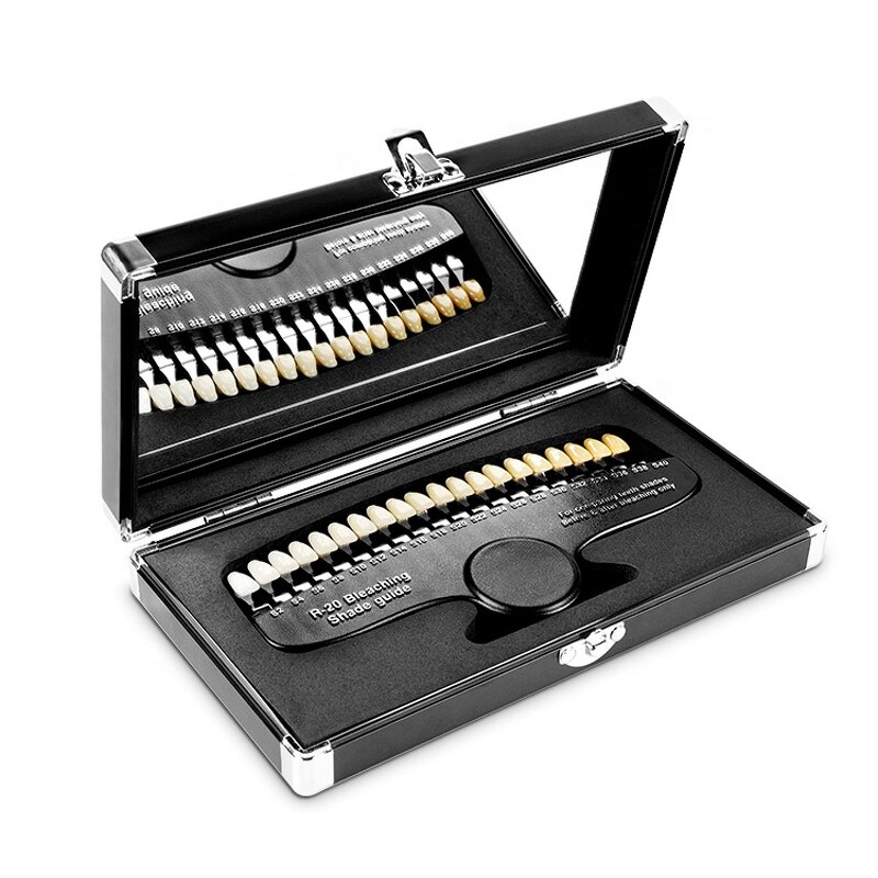 Tooth Shade Guide Supplier - Professional R20 with Mirror Luxury Case
