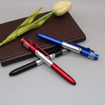Multifunctional Pen Factory - OEM Hot Selling 4in1 Promotional Gift Stylus Phone Holder LED