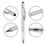 Multifunction Tool Pen Supplier - OEM 6 in 1 Stylus with Plastic Metal Touch Custom