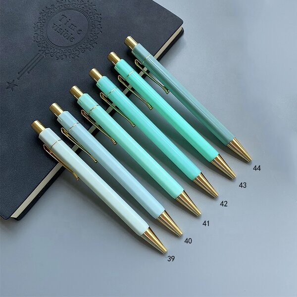 Ball Pen Manufacturer - OEM Hot Sale Luxury 50-colors Plastic Gold Hexagon Gifts