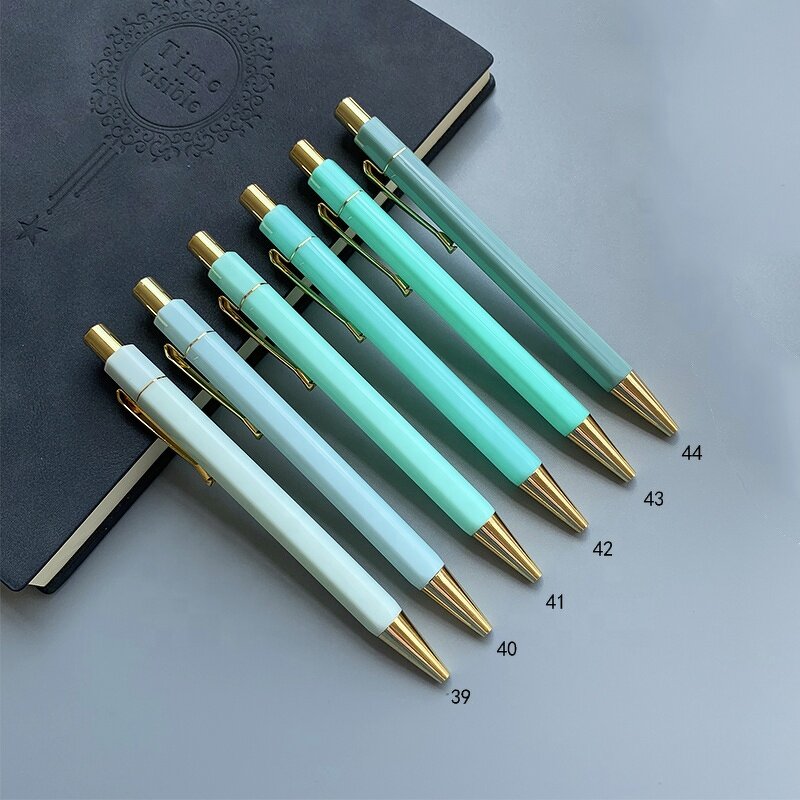 Ball Pen Manufacturer - OEM Hot Sale Luxury 50-colors Plastic Gold Hexagon Gifts