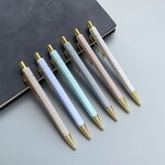 Ball Pen Manufacturer - OEM Hot Sale Luxury 50-colors Plastic Gold Hexagon Gifts