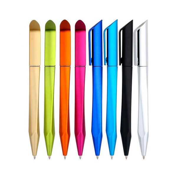 Ball Pen Supplier - OEM Cheap Plastic Triangle Twist Metallic Ball Point