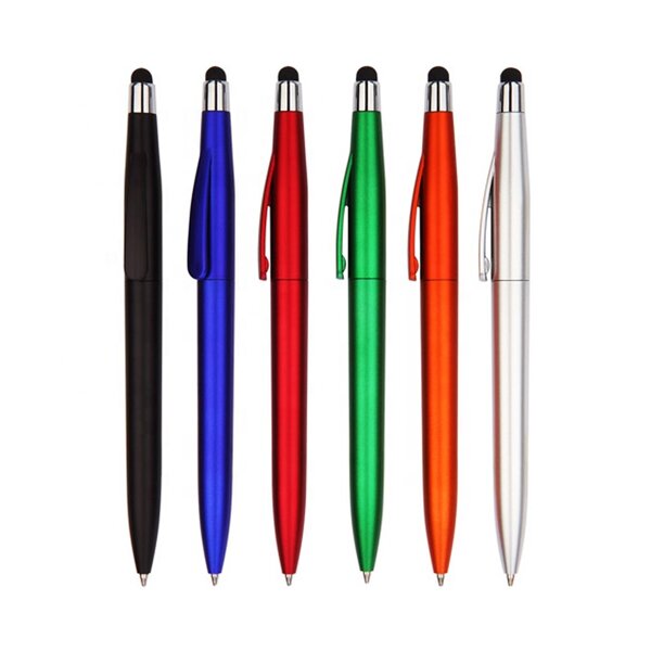 Ballpoint Pen Manufacturer - OEM Custom Logo 2 in 1 Multi-function Short With Touch