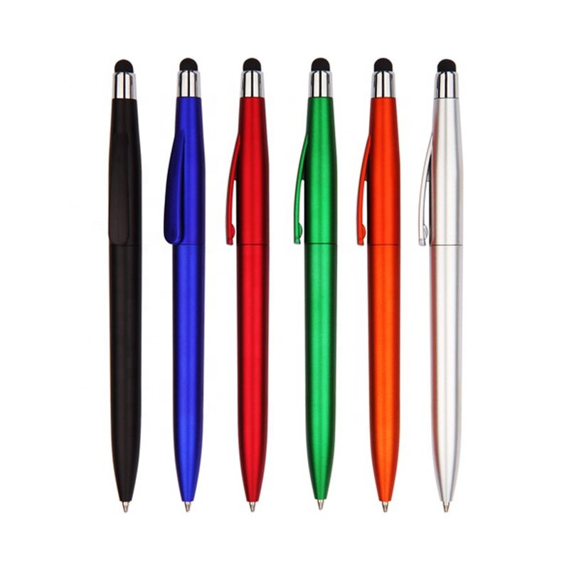 Ballpoint Pen Manufacturer - OEM Custom Logo 2 in 1 Multi-function Short With Touch