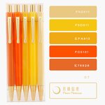 Ball Pen Factory - OEM Custom Logo Pastel Gold Hexagon Plastic Colorful Sets