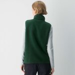 Fleece Vest Manufacturer - Winter Keep Warm Mockneck Zip up Side Pockets