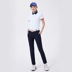 Women's Golf Pants Factory - Stretch Straight Lightweight Breathable Twill Chino