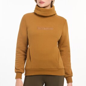 Fleece Sweatshirt Factory - Custom Women Essential Turtleneck Oversized Pocket