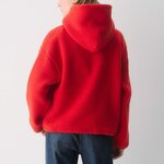 Fleece Hoodie Supplier - Long Sleeve Adjustable Drawstring Hem Relaxed Fit