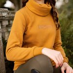 Fleece Sweatshirt Factory - Custom Women Essential Turtleneck Oversized Pocket