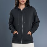 Zip up Hoodie Factory - Winter New Style Fleece Lined Warm Sweatshirt Jacket