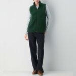 Fleece Vest Manufacturer - Winter Keep Warm Mockneck Zip up Side Pockets