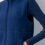 Fleece Vest Manufacturer - Winter Keep Warm Mockneck Zip up Side Pockets