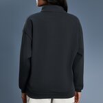 Winter Fleece Sweatshirt Supplier - Women's Half Zip Thickened Stand Collar Warm