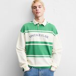 Men's Rugby Shirt Supplier - RS003 Relaxed Fit Lapel Collar Front Button Closure