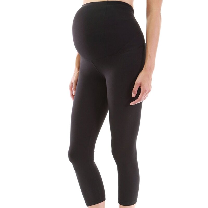 Pregnancy Leggings Factory - Maternity Sports High Waisted 3/4 Gym Capri