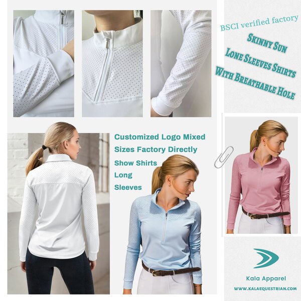 Horse Riding Shirt Manufacturer - OEM/ODM Women Equestrian Professional Show