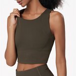 Yoga CropTop Supplier - High Supportive Nude Pad Bra Vest Built in Bra