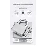 Stainless Steel Padlock Supplier - High-quality Chrome Plated 304 Vane Square