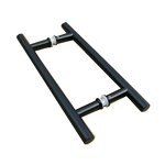 Glass Door Handle Factory - Stainless Steel PULL Handle Vertical Black Pull