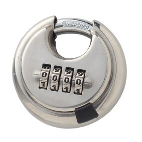 Disc Padlock Manufacturer - Safely Code Lock 4 Dial Digit Weatherproof