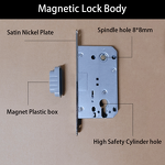 Mortise Lock Body Factory - BBDHOME Security Room Wooden Door 8550 Satin