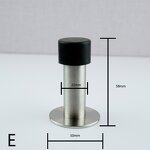 Door Stopper Factory - Hardware Zinc Alloy Rubber Door Stopper