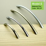 Zinc Alloy Door Handle Supplier - Hot Sale Cupboard Wardrobe Satin Nickel
