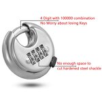Stainless Steel Discus Lock Supplier - 70 Diskus Keyless 4 Digit Combination