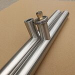 Glass Door Handle Factory - Stainless Steel PULL Handle Vertical Black Pull