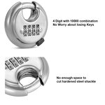 Discus Lock Manufacturer - Stainless Steel 4 Digit Resettable Hardened