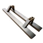 Diagonal Door Handle Manufacturer - 304 Stainless Steel Commercial Glass