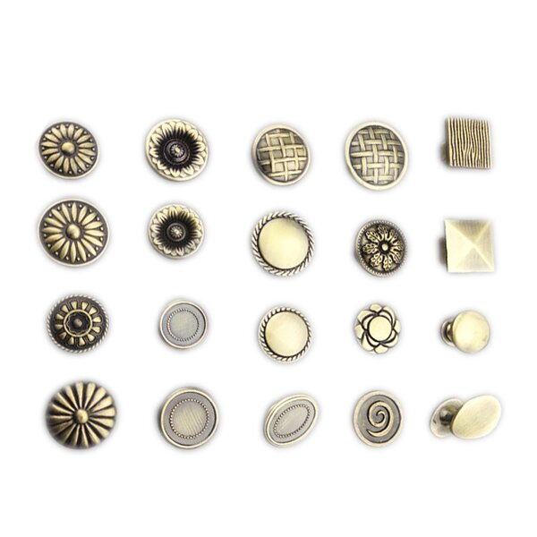 Cabinet Knob Factory - Top Saling Zinc Alloy Antique Brass Round Knob