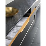 Hidden Cabinet Handles Factory - Black Aluminum Alloy Long Furniture Hardware