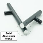 Aluminium Profile Handle Supplier - Brass Gold Color Flat Solid Design Modern