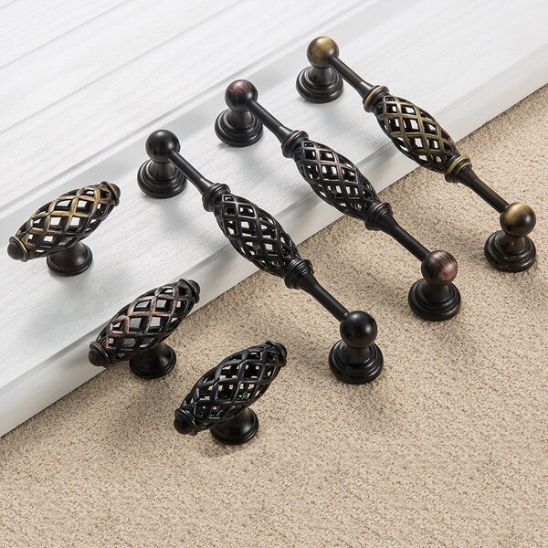 Antique Cabinet Handle Manufacturer - American Black ORB Single Hole Bird Cage