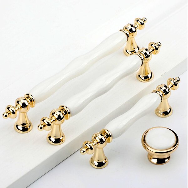 Ceramic Cabinet Handles Factory - Porcelain and Metal Wholesale Gold White