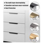 Hidden Cabinet Handles Factory - Black Aluminum Alloy Long Furniture Hardware