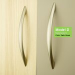 Zinc Alloy Door Handle Supplier - Hot Sale Cupboard Wardrobe Satin Nickel