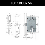 Mortise Lock Body Factory - BBDHOME Security Room Wooden Door 8550 Satin