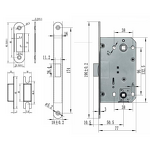 WC Mortise Lock Body Supplier - BBDHOME WC Bathroom Door Middle 9650
