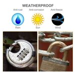 Discus Lock Manufacturer - Stainless Steel 4 Digit Resettable Hardened