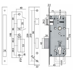 Mortise Lock Body Supplier - BBDHOME High Security 201 Stainless Steel