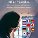 AI Voice Translator Factory - OEM W9 Intelligent IPS Screen Touch Control Instant Voice Broadcast