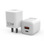 GaN Wall Charger Factory - OEM Wholesale 33W USB C 2-Port PD Fast Customized Logo Hot Sale