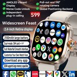 Smart Watch Supplier - OEM S99 Rotate Camera 2.4inch AMOLED AI Voice Assistant APP NFC WIFI GPS