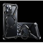 Phone Case Supplier - OEM Aluminum Frameless Bumper with Kickstand Magnetic Stand