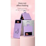 Phone Case Manufacturer - OEM PC Finger Ring Folding for Samsung Galaxy Z Flip