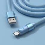 Type-C Cable Supplier - OEM 100W Single for iPhone Colorful Liquid Capsule 6A Fast-Charging